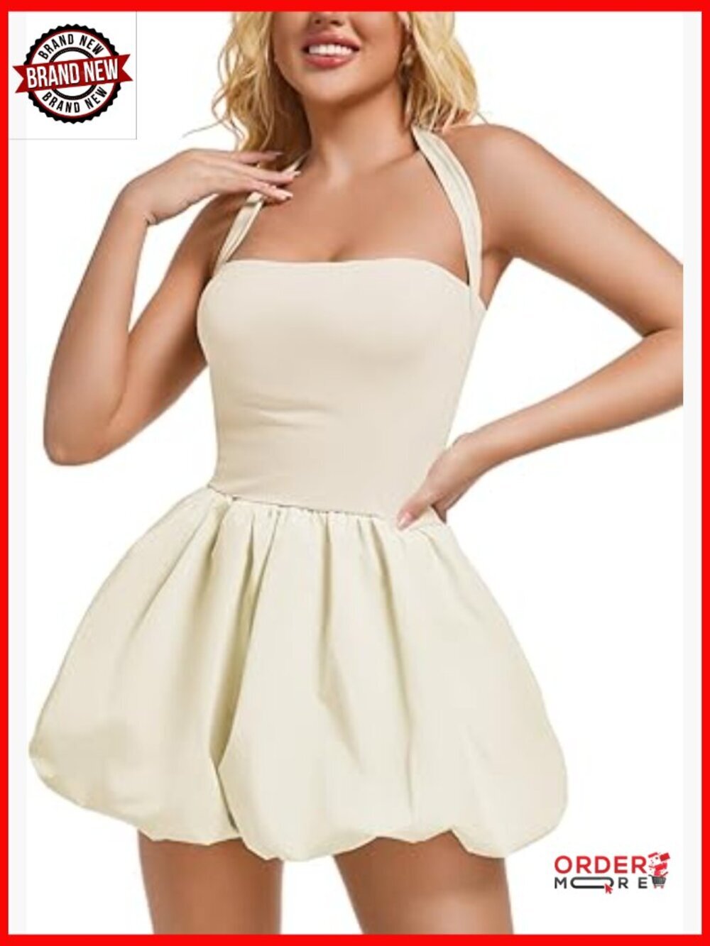 Sexy Cute Mini Bubble Dress for Women, Going Out Homecoming Party Date Night